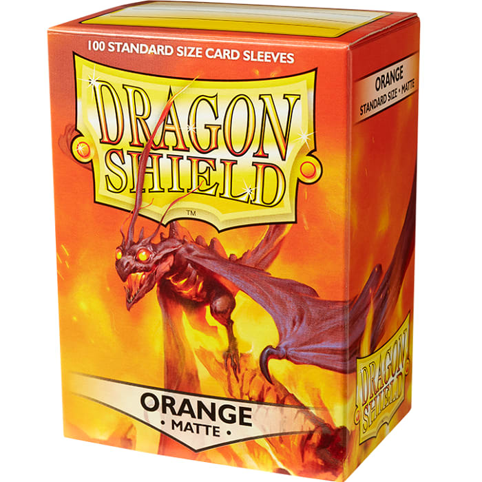 Protectores Dragon Shield: Matte Standard - Naranjo